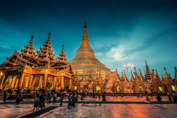 Chùa Shwedagon với kiến trúc hình chóp độc đáo